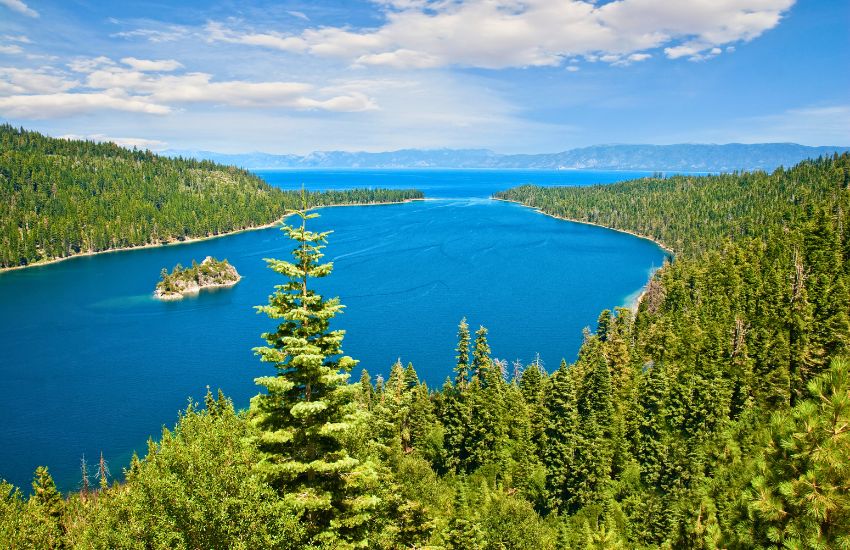 View of Emerald Bay at Southwest Lake Tahoe
